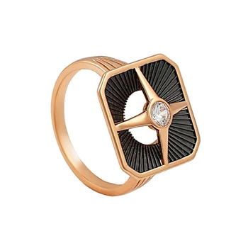 

Кольцо из серебра с фианитом R01585