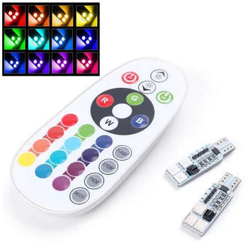 

Parts Atmosphere Light Car Auto Super bright T10/W5W With Remote Control