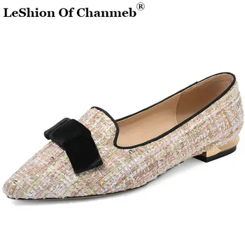 

2020 Newest Mixed Colors Flats Women Spring Autumn Sweet Butterfly Knot Casual Shoes Woman Shallow Comfort Loafers Lady Footwear