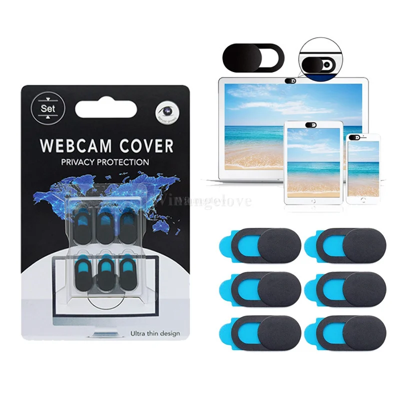 

100Sets WebCam Cover Shutter Magnet Slider Plastic For iPhone Web Laptop PC For iPad Tablet Camera Mobile Phone Privacy Sticker