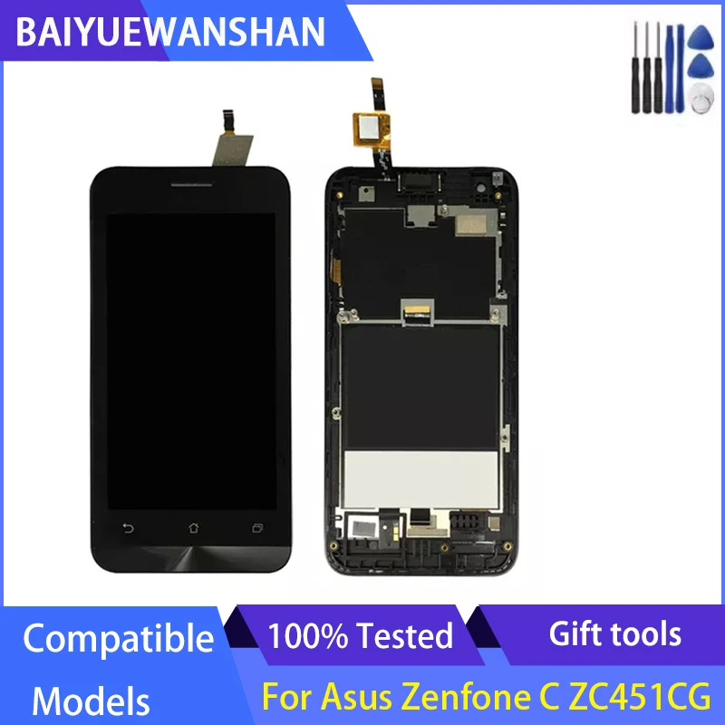 4.5&quot Lcd Display For Asus Zenfone C ZC451CG Z007 LCD Touch Screen Digitizer Assembly Replacement | Мобильные телефоны и