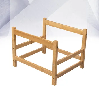 

Bathroom Washbasin Storage Rack Floor-standing Wooden Baby Bathtub Organizer Kitchen Storage Holder