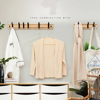 

Nordic Style Bedroom Furniture Coat Rack Clothes Hanger Hooks Living Room Closet Wooden Hat Racks Coat Hanger Wall Hook