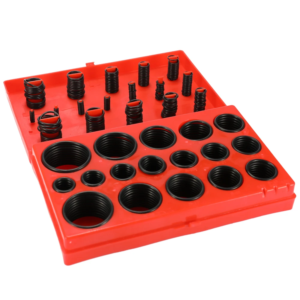 419pcs Assortment Seal Ring Set Universal NBR Rubber Oil Resistance and Corrosion Resistance O-ring Kit with 32 Different Sizes