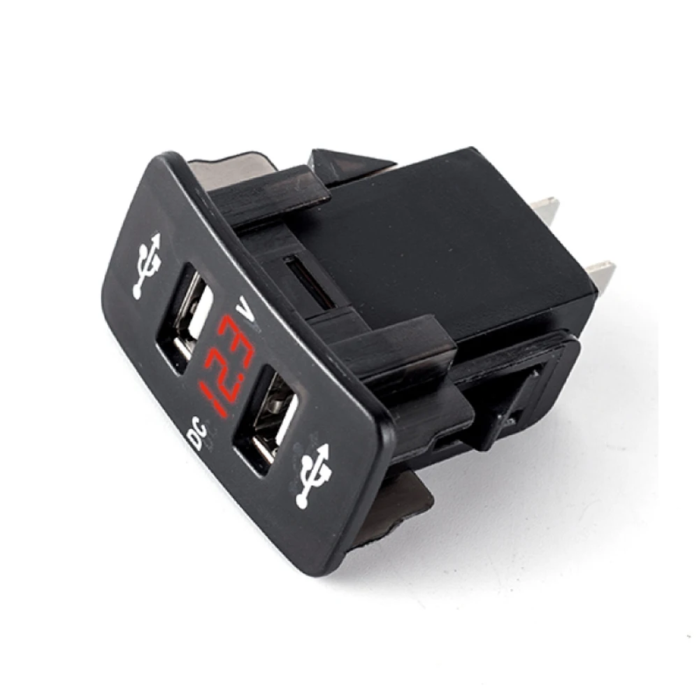 Автомобильное зарядное устройство с 2 USB портами 12 24 В|Кабели адаптеры и разъемы| |