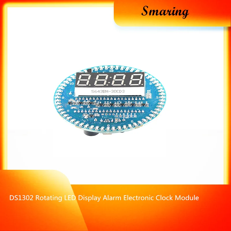 Ds1302 Display A Led Rotante Sveglia Modulo Orologio Elettronico Display A Led Temperatura Progetto Di Esperimento Didattico Creativo Giocattolo Fai D