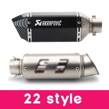 

Akrapovic 51mm input motorcycle Carbon Fiber Exhaust Pipe DB killer For HONDA grom msx125 hornet 250 600 900 cb600f monkey 125