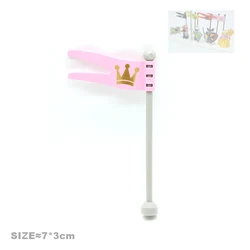 Medieval Battle Scene Building Block Set with Knights and Weapons (Princess flag)