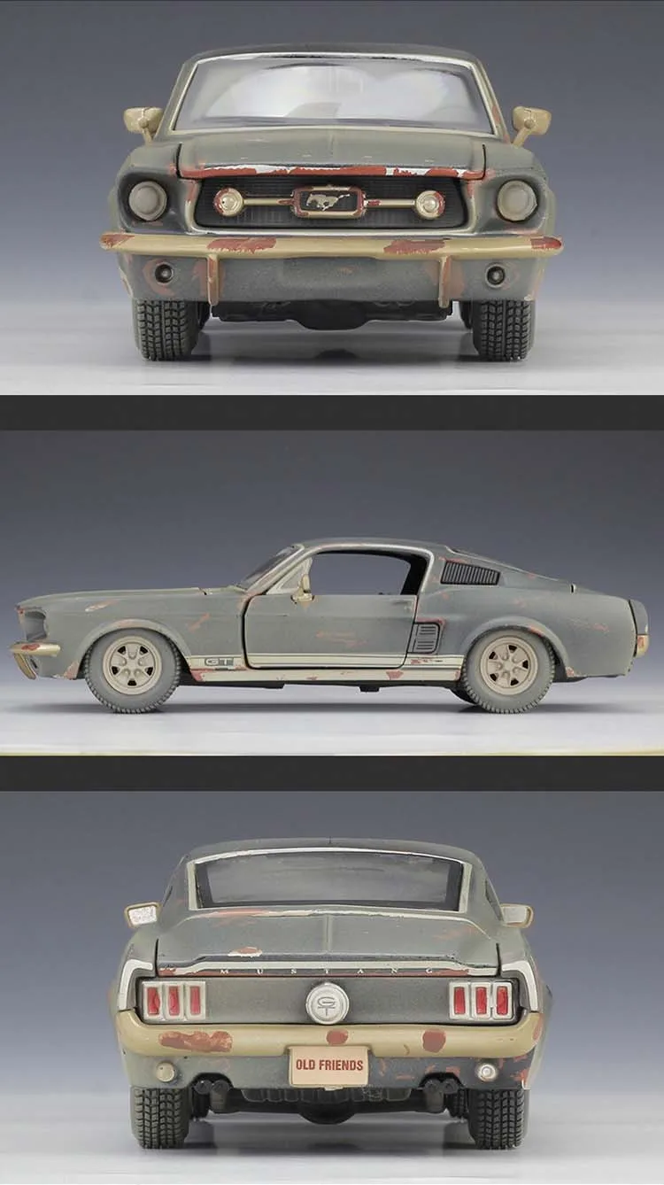 Maisto 1:24 1967 Mustang GT старая версия литая металлическая модель автомобиля для детей подарок коллекция игрушек