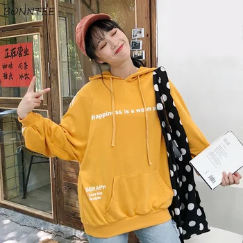 

Hoodies Women Harajuku Funny Cartoon Kawaii Loose Soft Daily All-match Long Sleeve Womens Simple Trendy Sweatshirt BF Hoodie