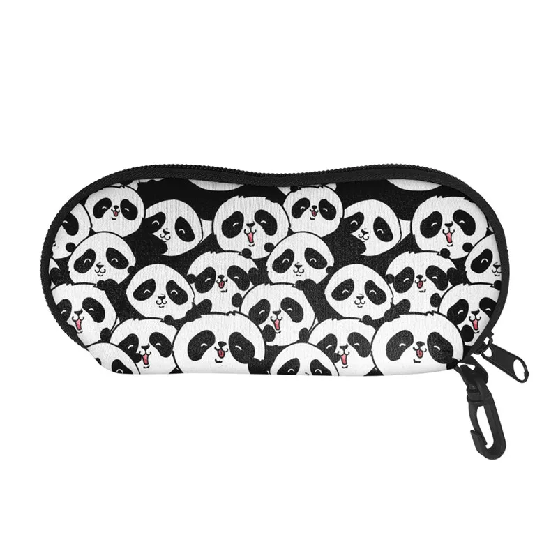 

Animal Panda Eyewear Cases Cover for Men Women Sunglasses Case Fashionable Glasses Pouch With Hook Eyeglass Cases Soft