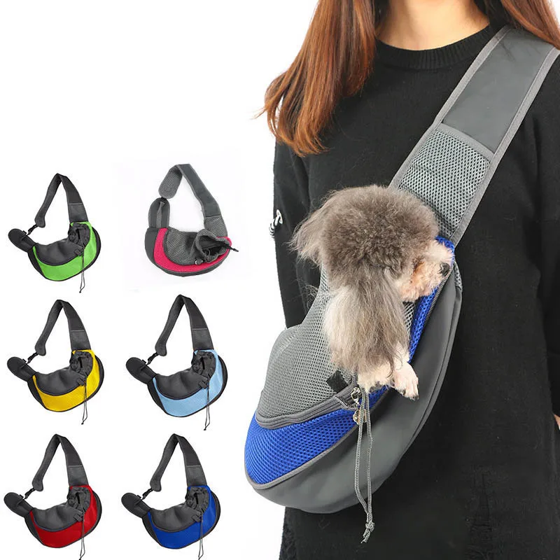 Pet Puppy Carrier S/L Открытый Путешествия собака сумка сетка Оксфорд один комфорт слинг Сумочка Сумка