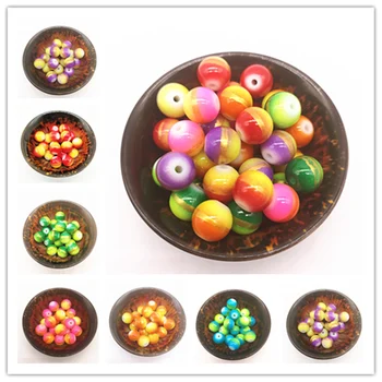 

Wholesale 6/8/10/12mm Three Color Glass Beads Loose Spacer Beads Painted Charm For Jewellery Making DIY Bracelet&Necklace
