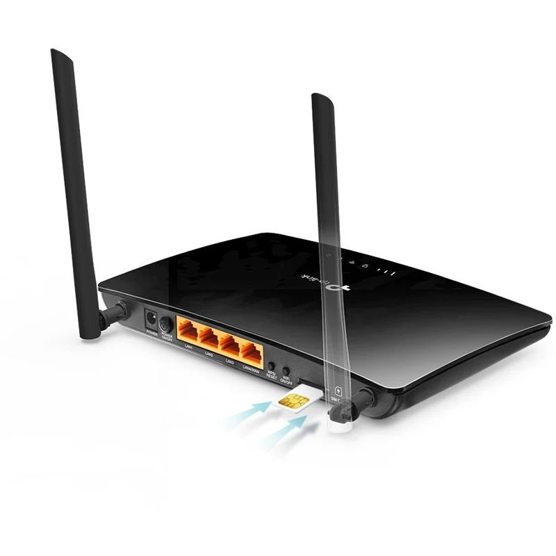 Роутер беспроводной TP-Link Archer MR400 AC1200 10/100BASE-TX/4G черный