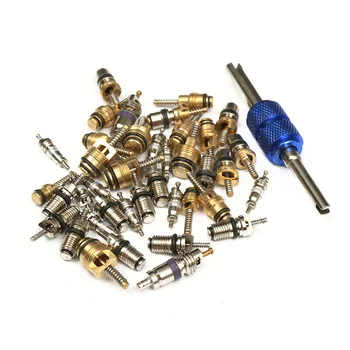 

40x/kit Valve Cores set Stem Remover tool Car Air Conditioning Replacement