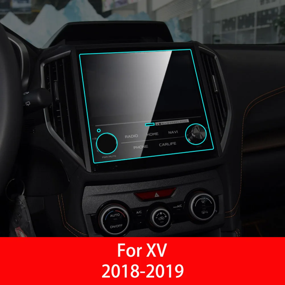 Автомобильный экран протектор для Subaru XV интерьер 2012- gps Навигация экран защитная пленка из закаленного стекла авто аксессуары - Название цвета: For XV 18-19