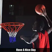 Full Size Ring Net Wall Mounted Outdoor Hanging Basket Net Net Tricolor Basketball A5v4