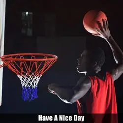 Full Size Ring Net Wall Mounted Outdoor Hanging Basket Net Net Tricolor Basketball A5v4