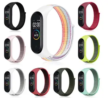 

50pcs Nylon Strap for Xiaomi Mi band 4 3 replaceable Bracelet Mi band4 band3 Sports Wristband Breathable Bracelet for Miband 3 4