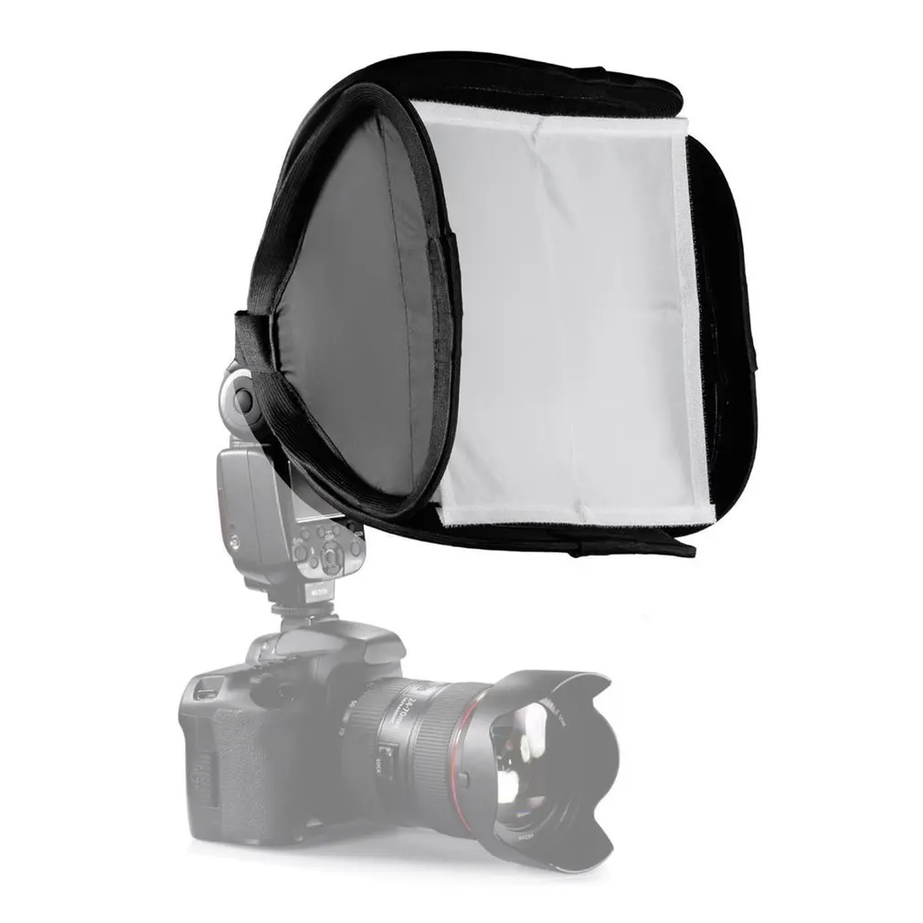 Camera Flash Diffuser 23cm Mini Portable 9inch Softbox Diffuser for Flash/Speedlite/Speedlight 23x23cm Drop Shipping