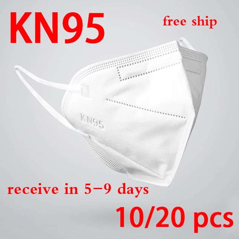 

KN95 Dustproof Anti-fog And Breathable Face Masks 95% Filtration N95 Masks Features as KF94 FFP2