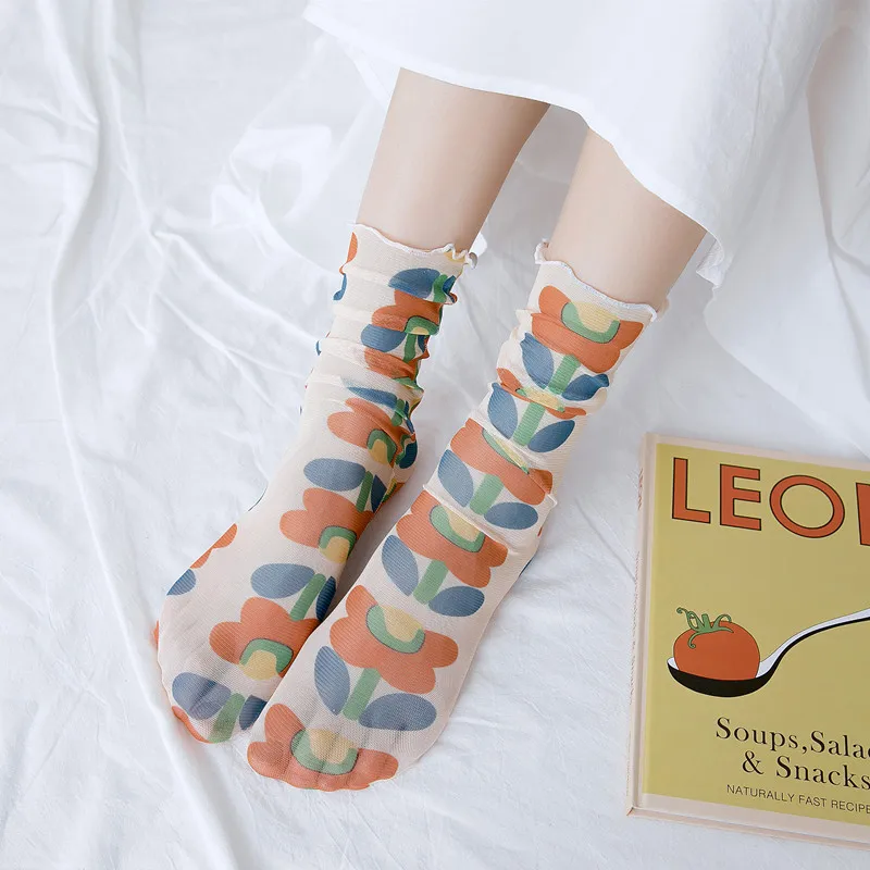 10 пар корейской версии милых женщин маленькие цветы груды носков женщин оптом