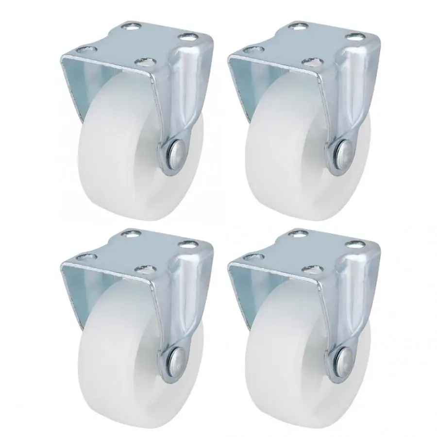 

4Pcs/set 2.5 Inch Fixed Caster PP Castor Wheel for Trolley Furniture