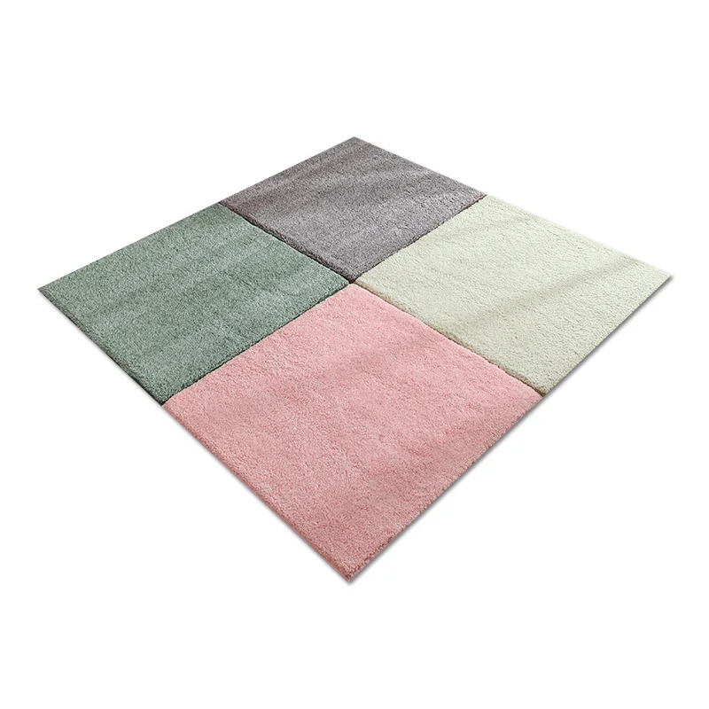 2 шт. нескользящий для пола ковер мягкий бархатный Коврик пазл детей ползать