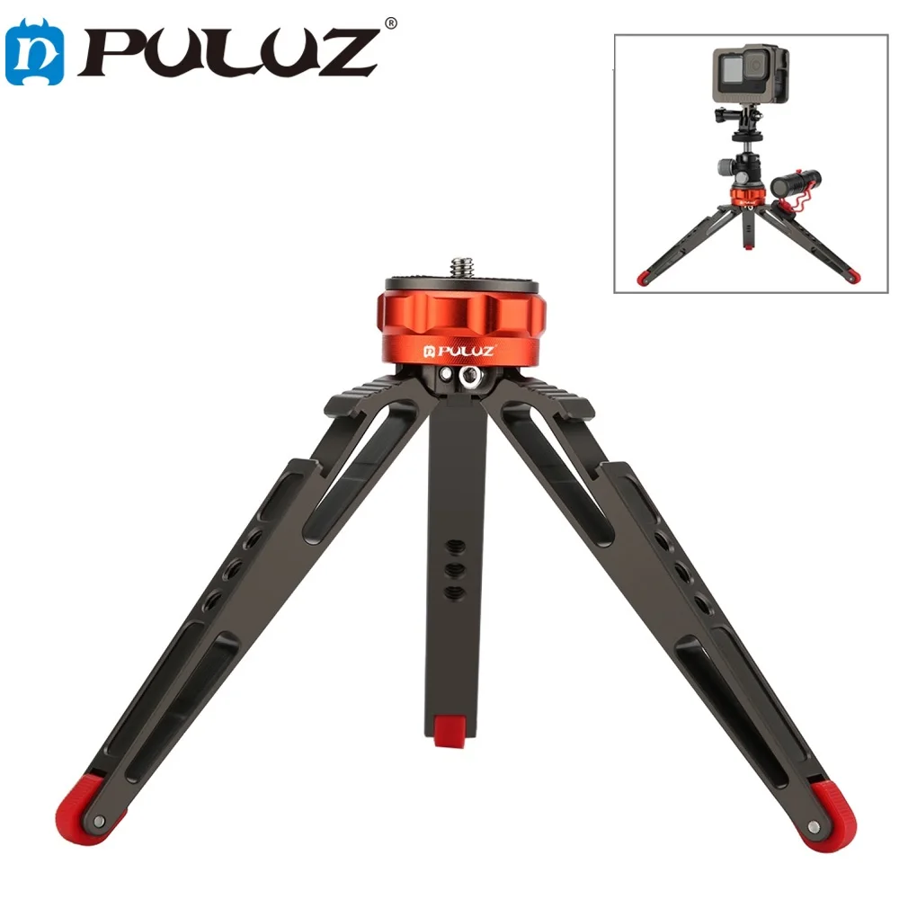 

Настольный держатель штатива PULUZ с холодным башмаком для DSLR и цифровых камер, регулируемая высота: 7,5-14,5 см