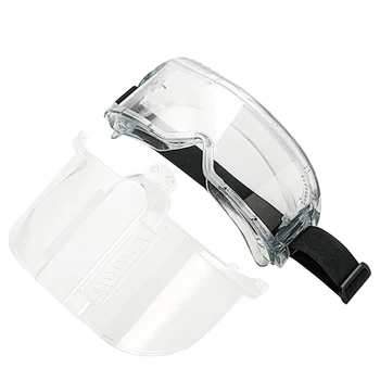 

Dustproof Transparent Protective Mask Adjustable Detachable Anti Splash Visor Portable Kitchen PC Outdoor Full Face Workplace