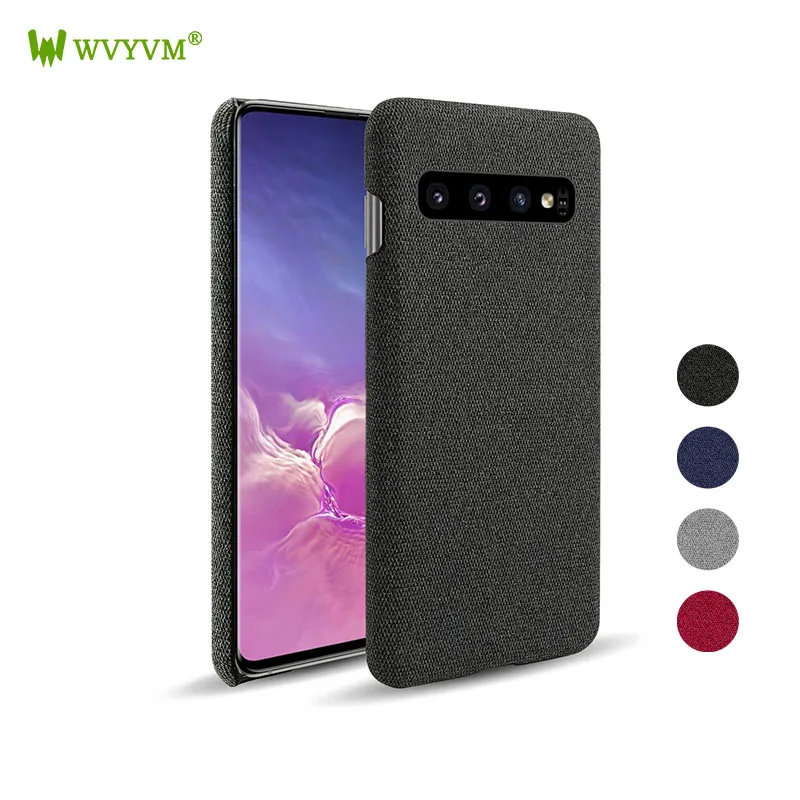For Samsung S10 Plus S10E case Fabric Coque Cloth Texture S7EDGE Anti Skid Cover for galaxy S7 edge E S10+ canvas Case | Мобильные