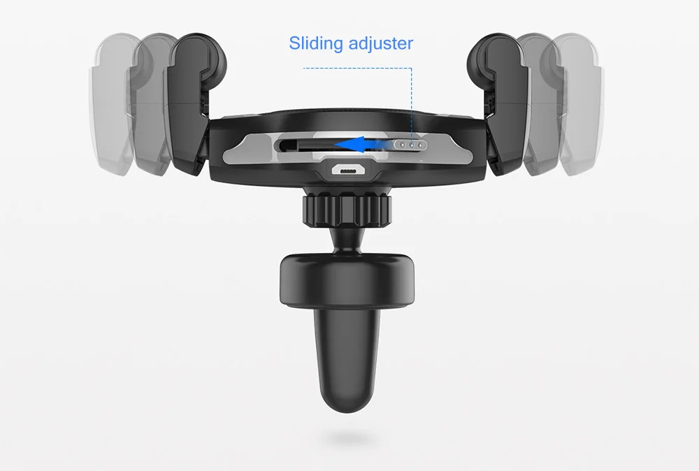 CW5 2 in 1 New-generation Rolling Elastic Car Phone Holder Wireless Charging 75% Efficiency
