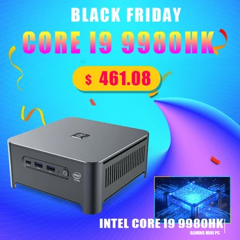 Online Topton Top Verkauf Mini Pc Intel Core I9 10980HK 9980HK Seltene CPU 2 * DDR4 Max 64GB Mini Gaming Computer Win 10 DP HDMI Typ-C Display