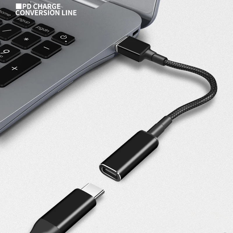 100W USB C PD to DC Universal Laptop Charger Converter Type C Fast Charging Adapter Cable Cord for Asus Lenovo Hp Dell Laptop — view 3