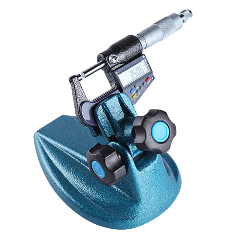 Micrometer Caliper Base Stand Bench Vise Fixed Clamp Measuring Tools Iron Bases 90 Degree Flip | Инструменты
