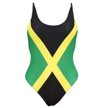 Frete grátis sexy caribe jamaica bandeira um pedaço maiô tamanho m l xl xxl(China)