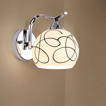 

Crystal Bedside Lamp Wall Light Sconce Home Fixture Simple Porch Hallway Decoration Led Practical Bedroom Modern