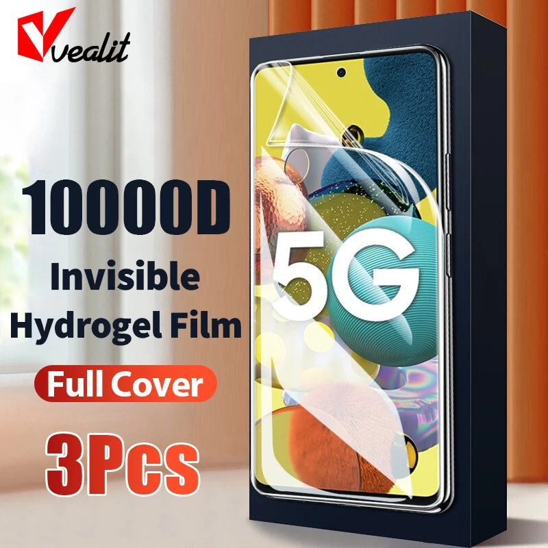 

3pcs Hydrogel Film for Samsung Galaxy A51 A52 A71 A72 A32 A21S A12 A10 A20 A30 A40 A50 A70 A22 A31 A41 A42 A03S Screen Protector