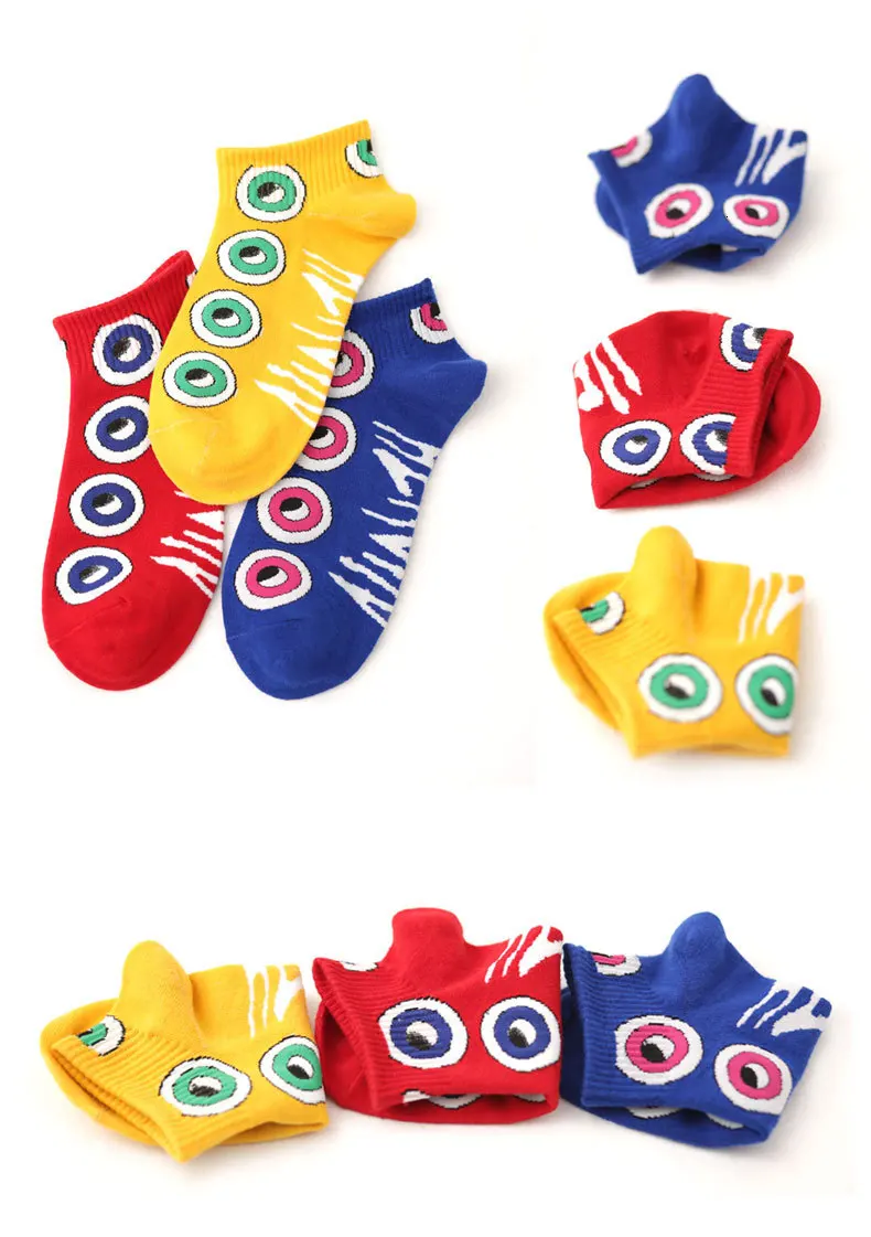 SP&CITY 3 пар/компл. ананас с рисунком хлопковая Для женщин носки дышащие носки; Хорошо Поглощают влагу; короткие носки для женщин для отдыха в стиле «Джокер»; носки;
