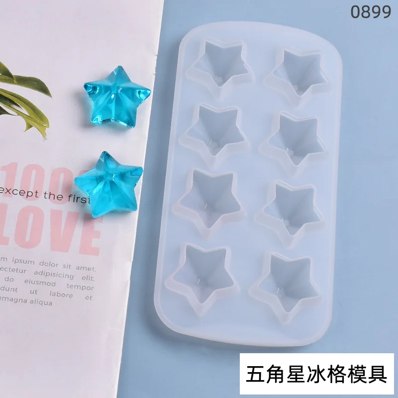 Crystal Five-point Star Silicone Mold For DIY Resin Jewelry Pendants Casting Epoxy Resin Mold Jewelry Making Accessaries Tools