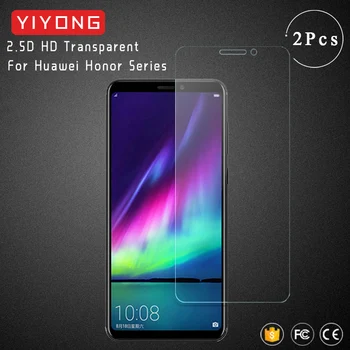 

25pcs/lot YIYONG Tempered Glass For Huawei Honor 10 Lite View 20 10 V10 V20 Screen Protector Glass Honor 20 Pro 9 8 Lite 8X 20S
