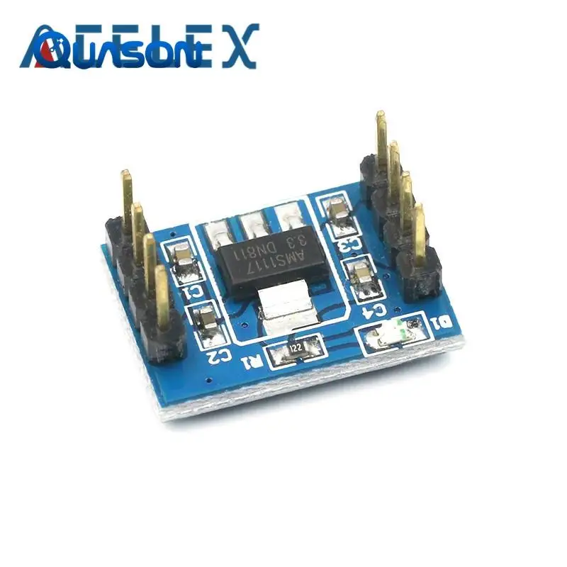 Module de régulateur de tension 3.3V/puce de régulateur AMS1117/module 5V à 3.3V/double canal ► Photo 2/6
