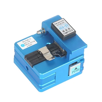 

AUA-S2 Optical Fiber Cleaver, High Precision Fiber Optic Knife Tools Cutter Machine, Silicone Fiber Cutting Machine Automaticall