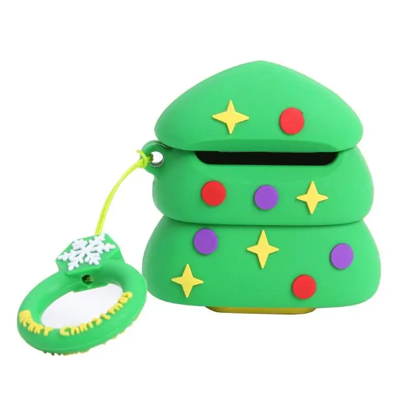 

Christmas Tree Silicone Protective Case for Airpods Dustproof Earphone Cover for Apple Airpods Anti-fall Protector for Air Pods