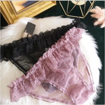 

Summer fashion sexy candy color bag hip mesh breathable ladies panties girl cute panties