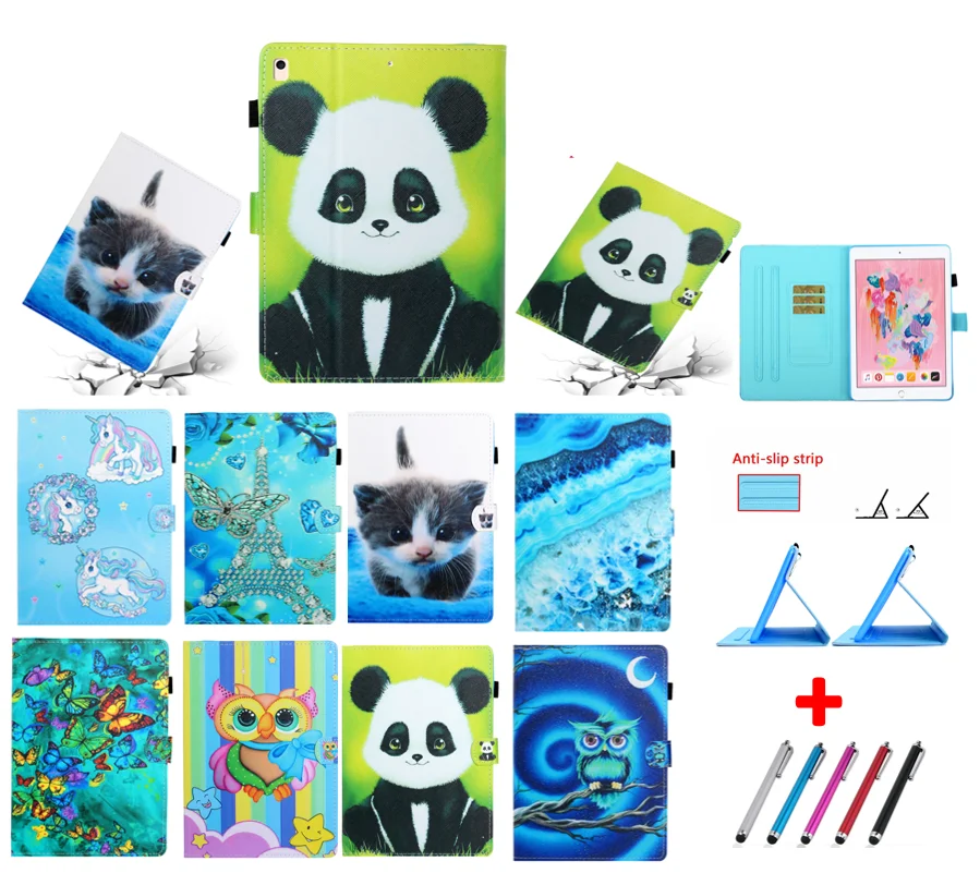И рисунком милой панды кошки Чехол Сова для Apple ipad 10 5 Air 3 2019 планшет Caqa Fundas Coque