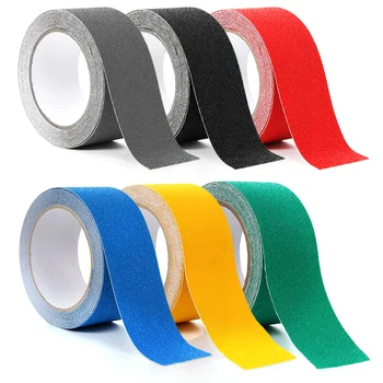 

5cmx5m/roll 9 Colors Non Slip Tape Floor Stair Step Waterproof AntiSlip Wear-resistant Abrasive Safety Stickers Home Improvement