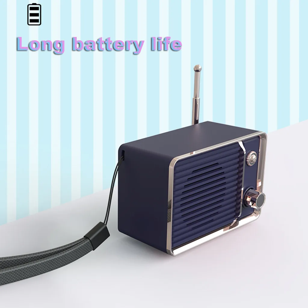 Мини Bluetooth Колонка DW01 Портативная колонка в стиле ретро с сабвуфером