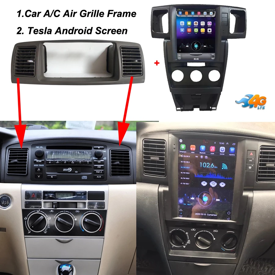 Tesla Screen Navigation Carplay Car 