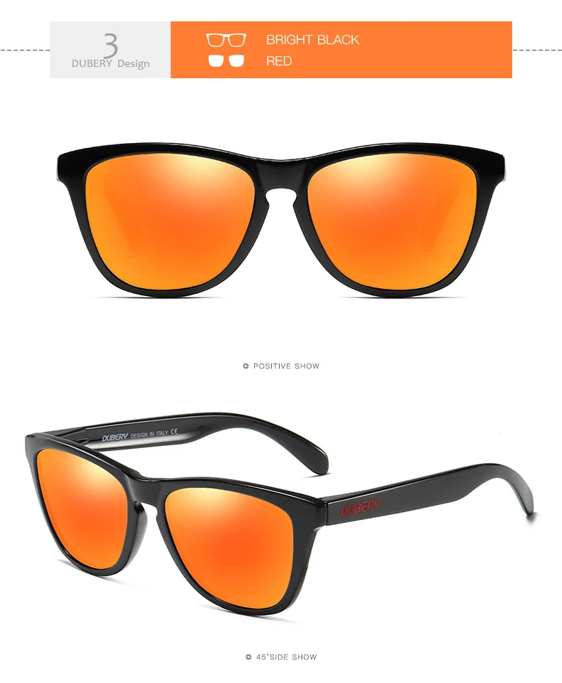 Dubery D181 Polar Vision Поляризованные Ретро спортивные солнцезащитные очки
